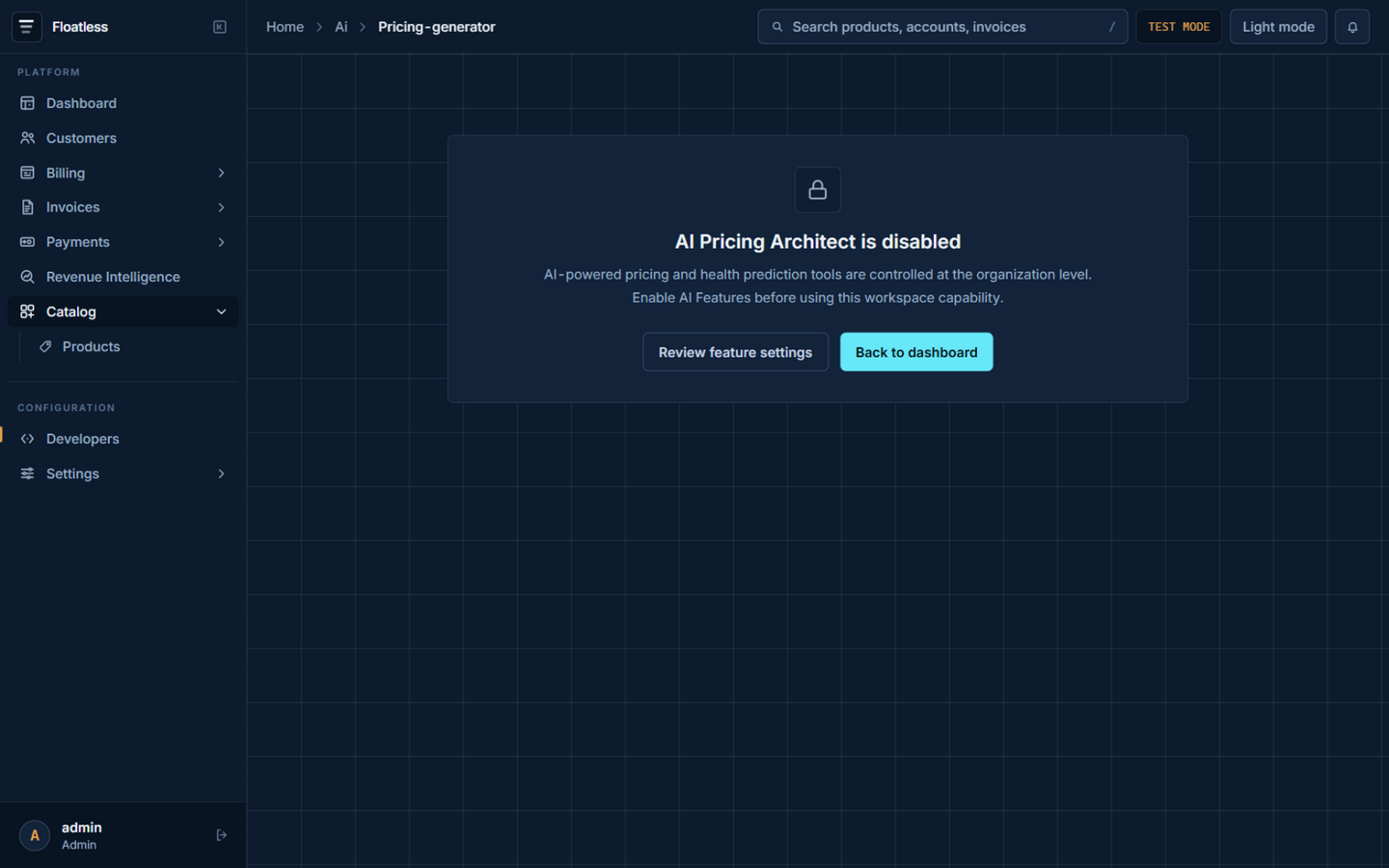 AI pricing architect with three-tier proposal