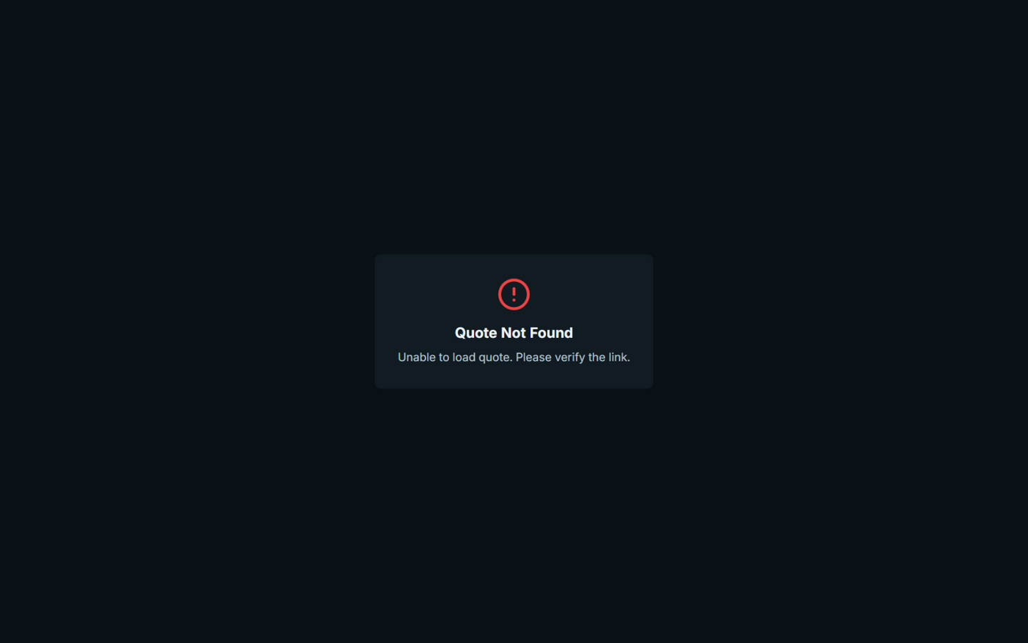 Public quote page with accept and decline